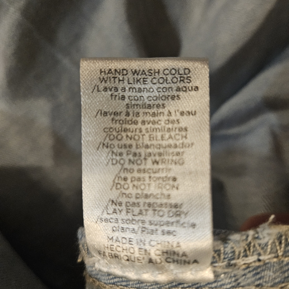 Windsor Light Wash Pleated Denim Mini Skirt - Small Petite - Picture 5 of 9